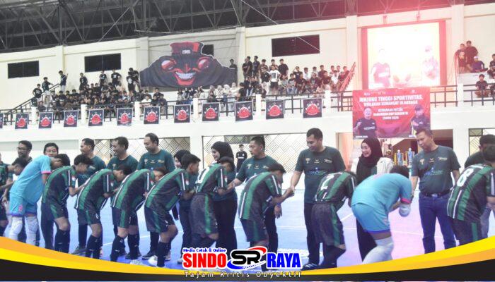 Dandim 1002/HST Hadiri Peresmian GOR Murakata dan Pembukaan Turnamen Futsal Ramadhan Cup Season 6