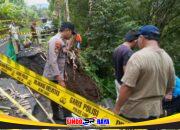 Tanah Longsor Lumajang: Bahu Jalan Tempursari Ambrol 3 Meter, Polisi Pasang Garis Pengaman