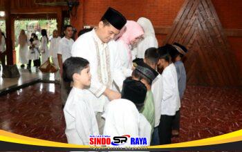 Hangatnya Ramadan, Polres Nganjuk Buka Bersama Yatim Piatu di Pendopo Andaru