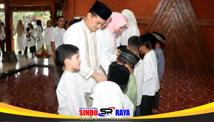 Hangatnya Ramadan, Polres Nganjuk Buka Bersama Yatim Piatu di Pendopo Andaru