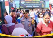 Polres Ngawi Gelar Pasar Murah Masyarakat Sumringah