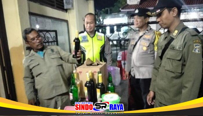 Cipta Kondisi Ramadan, Polsek Kenjeran Amankan Miras dari Dua Kafe di Pesisir Tambak Wedi Surabaya