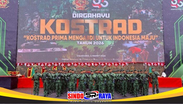 Yonif 509 Kostrad Ikuti Upacara HUT ke-65 Kostrad di Cilodong, Panglima TNI Beri Apresiasi