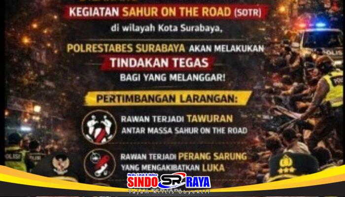 Pemkot dan Polrestabes Surabaya Resmi Larang Sahur on the Road Selama Ramadan 2026