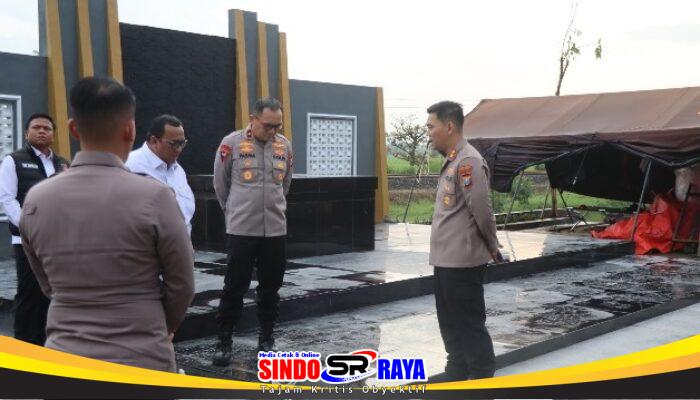 Progres Dikebut, Wakapolda Jatim didampingi Kapolres Nganjuk Tinjau Pembangunan Tugu dan Museum Marsinah