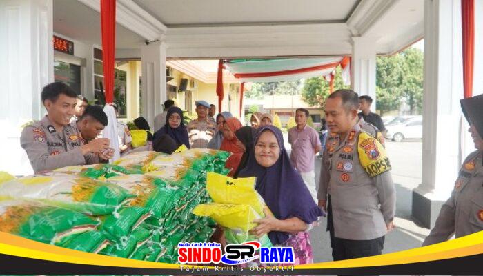 Gerakan Pangan Murah Polri, Polres Pasuruan Berhasil Salurkan 45 Ton Beras untuk Masyarakat