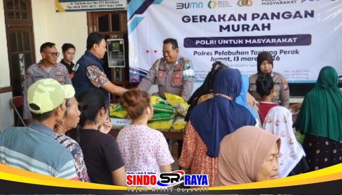 Polres Pelabuhan Tanjung Perak Gelar Gerakan Pangan Murah Serentak, Bantu Masyarakat Jelang Lebaran