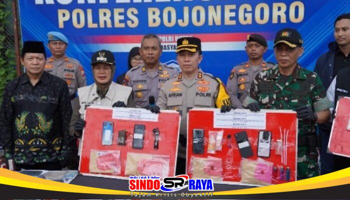 Polres Bojonegoro Bongkar Jaringan Peredaran Sabu dan Ganja, 13 Tersangka Ditangkap