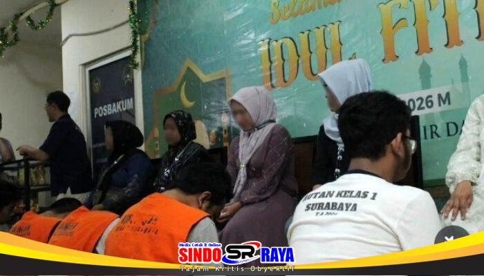 Kunjungan Idulfitri 2026 di Rutan Surabaya, Warga Binaan Lepas Rindu Bersama Keluarga 