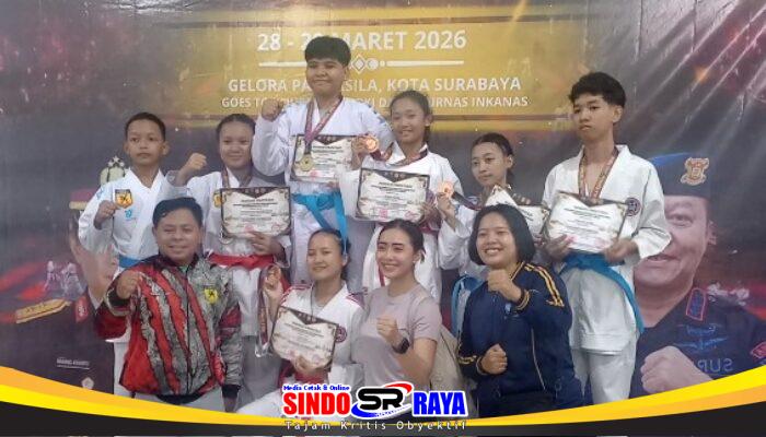 Inkanas Polres Pasuruan Raih 6 Medali di Kejuaraan Karate Piala Kapolda Jatim 2026