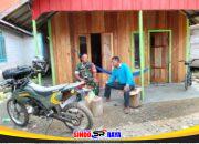 Pererat Silaturahmi di Bulan Ramadhan, Babinsa Kodim 1009/Tanah Laut Komsos Bersama Warga Desa Binaan