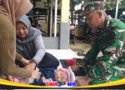 Serka Edi Mulyanto Kawal Posyandu, 23 Balita dan 3 Ibu Hamil Terlayani