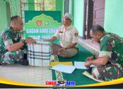 Personel Kodim 1009/Tanah Laut Tunaikan Zakat Fitrah di Bulan Suci Ramadhan