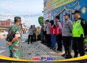 Personel Kodim 1009/Tanah Laut Siaga di Pos Pelayanan Idul Fitri 1447 H Kabupaten Tanah Laut