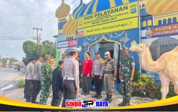 Bersinergi Dengan Polres Tala Personel Kodim 1009/Tla Siaga Di Pos Pelayanan Desa Bentok