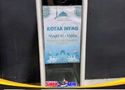 Kotak amal Masjid Al-Ikhlas Grand Symphony Paberasan Sumenep yang menjadi barang bukti kasus pencurian kotak amal masjid Sumenep