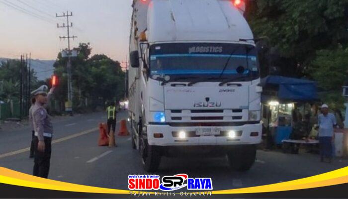 Polresta Banyuwangi Optimalkan Buffer Zone Bulusan Kepadatan Terurai, Sopir Puji Polisi