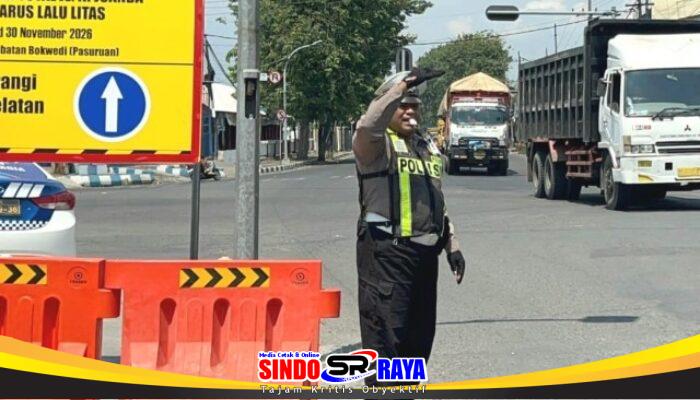 Polres Pasuruan Kota Siapkan Jalur Alternatif Dampak Pembongkaran Jembatan Bok Wedi