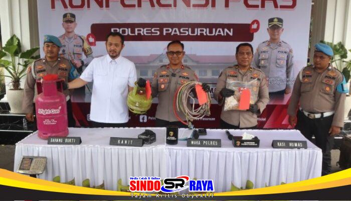 Polres Pasuruan Ungkap Kasus Penyalahgunaan LPG Subsidi, Dua Tersangka Diamankan