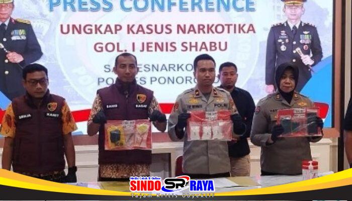 Polres Ponorogo Amankan Pengedar Narkoba Asal Madiun, Sita 301 Gram Sabu
