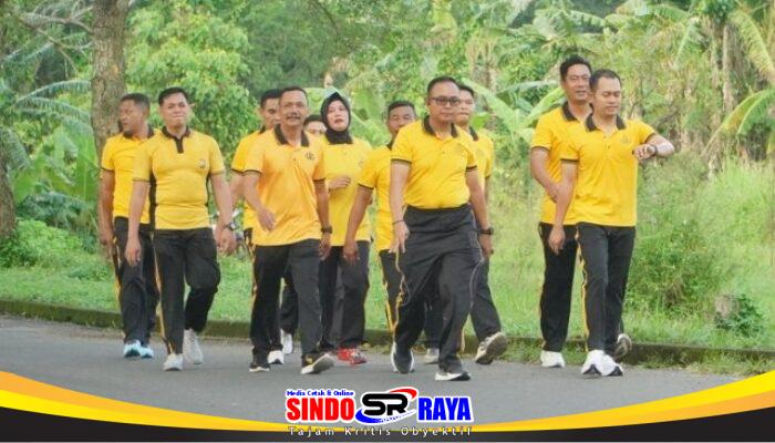 Kapolres Pasuruan Ajak Seluruh Personel Olahraga Bersama, Tekankan Soliditas Tanpa Sekat Jabatan