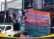 Aksi AMI di kantor DPW PKS Jawa Timur Surabaya menuntut pemecatan Aboe Bakar Al-Habsyi terkait polemik pernyataan ulama Madura