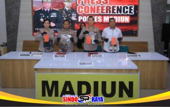 Polres Madiun Amankan Dua Tersangka Curanmor Modus Incar Motor di Persawahan dan Teras Rumah