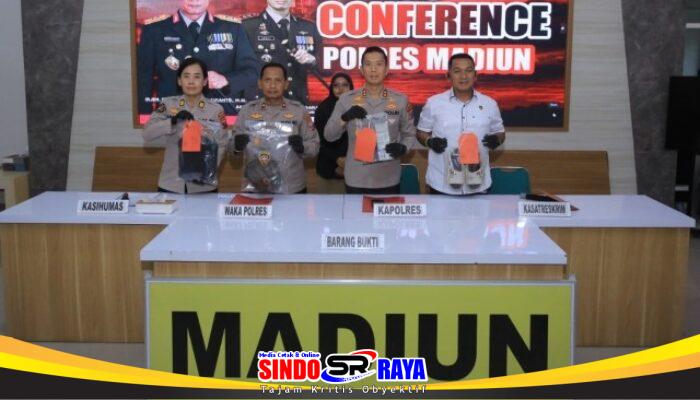 Polres Madiun Amankan Dua Tersangka Curanmor Modus Incar Motor di Persawahan dan Teras Rumah