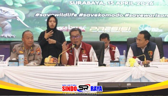 Polda Jatim Ungkap Jaringan Perdagangan Satwa Dilindungi Belasan Tersangka Diamankan