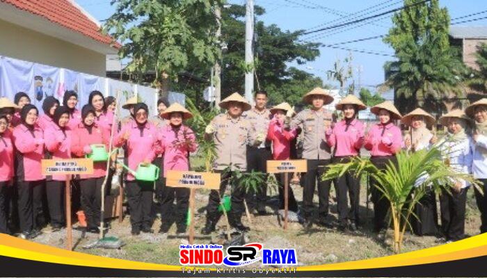 Gerakan Indonesia ASRI : Polres Probolinggo Gelar Aksi Penghijauan Pulihkan Lahan Kritis
