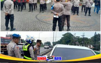 Cegah Kerusuhan Suporter, Polres Pasuruan Siagakan 59 Personel di Exit Tol Purwodadi