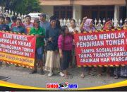 Tower BTS Pagerwojo Diprotes, Warga Tuding Pemdes Tebang Pilih Kompensasi dan Tak Transparan PBG