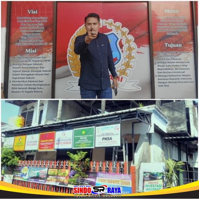 AMI desak usut tuntas kasus dugaan pencabulan anak di Baitul Hijrah Surabaya, tampak Ketua Umum AMI Baihaqi Akbar dan gedung yayasan