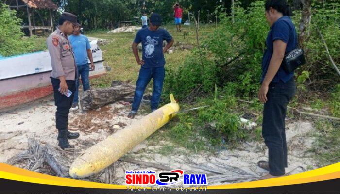 Heboh! Benda Mirip Torpedo Ditemukan di Perairan Kangean Sumenep, Polisi Pasang Garis Pengaman