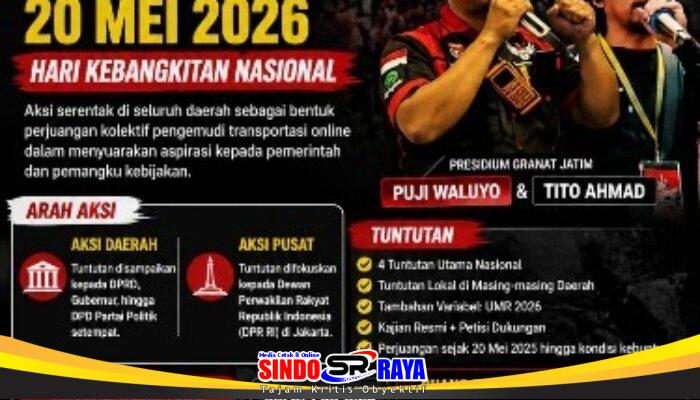 GRANAT JATIM Matangkan Konsolidasi Jelang Aksi Nasional Ojol 20 Mei 2026