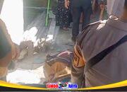 Korban pembacokan di Wonokusumo Surabaya tergeletak di gang sempit saat polisi melakukan penanganan