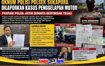 Korban Dugaan Penggelapan Motor Laporkan Oknum Polisi Sukapura ke Propam Polda Jatim
