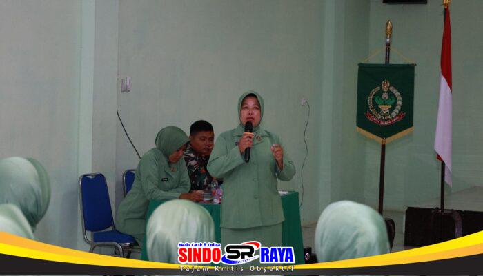 Perkuat Silaturahmi dan Kekompakan, Ketua Persit KCK Cabang XXXII Dim 1009 Ajak Anggota Dukung Tugas Suami