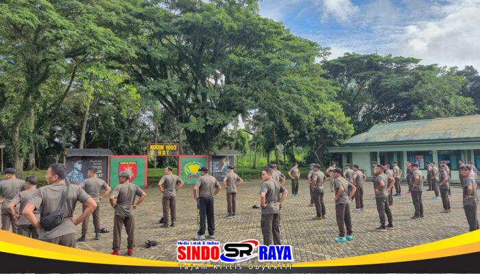 Dengan Senam Pagi, Kodim 1002/HST Tingkatkan Kebugaran Prajurit