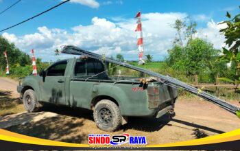 Material Terus Didatangkan Percepat Proses Pembangunan Jembatan Garuda Kodim 1009/Tla