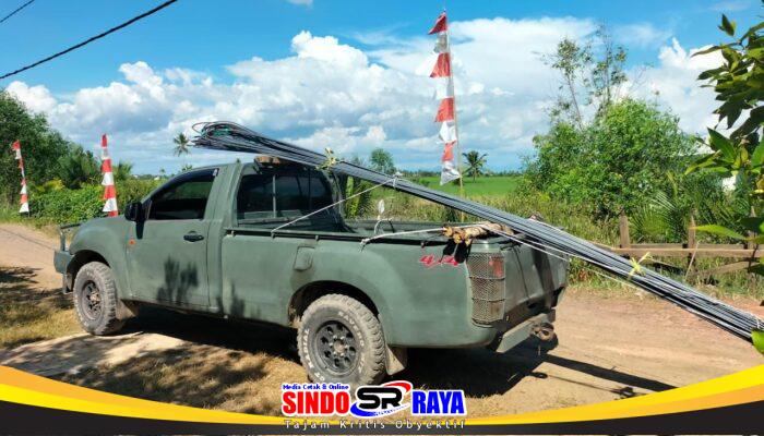 Material Terus Didatangkan Percepat Proses Pembangunan Jembatan Garuda Kodim 1009/Tla