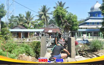 Sinergi TNI dan Masyarakat, Pembangunan Jembatan Garuda Berjalan Lancar