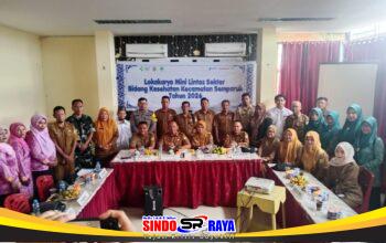 Tingkatkan Koordinasi Bidang Kesehatan, Babinsa Koramil 05/Pemangkat Hadiri Lokakarya Mini