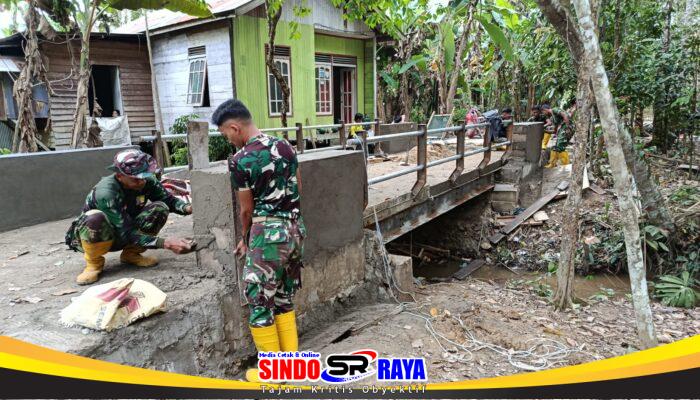 Jembatan Perintis Garuda Kian Rampung, Wujud Nyata Sinergi TNI dan Masyarakat