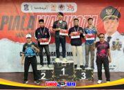 Atlet Brimob Polda Jatim meraih medali di Kejurprov IBCA MMA Jatim 2026 di GOR Pancasila Surabaya