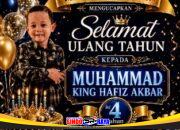 Media Sindoraya.com Ucapkan Selamat Ultah Ke-4 Muhammad King Hafiz Akbar