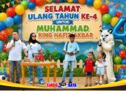 Perayaan ulang tahun ke-4 Muhammad King Hafiz Akbar di Maharani Zoo dan Goa Lamongan bersama keluarga dan anggota AMI.