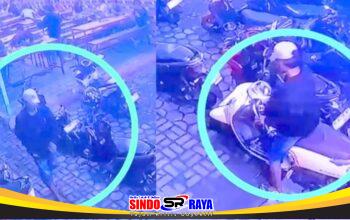 Motor Scoopy Hilang di Warkop Kenjeran, Aksi Pelaku Curanmor Terekam CCTV