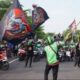 Ribuan driver ojol bersama Geranat’s menjelang aksi demonstrasi besar di Surabaya, 20 Mei 2026.