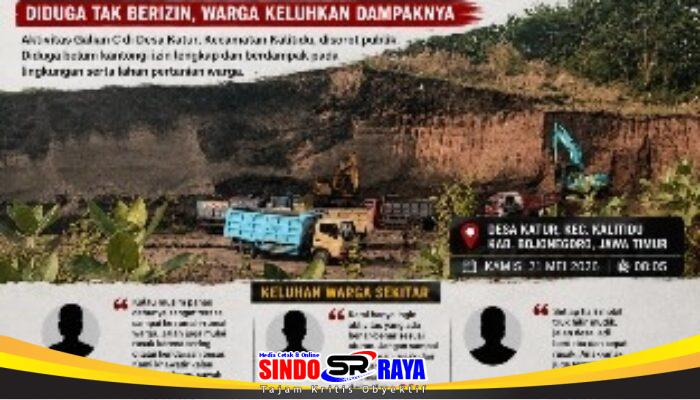 Dugaan Galian C di Area Persawahan Kalitidu Disorot, Warga Keluhkan Dampak Lingkungan dan Legalitas